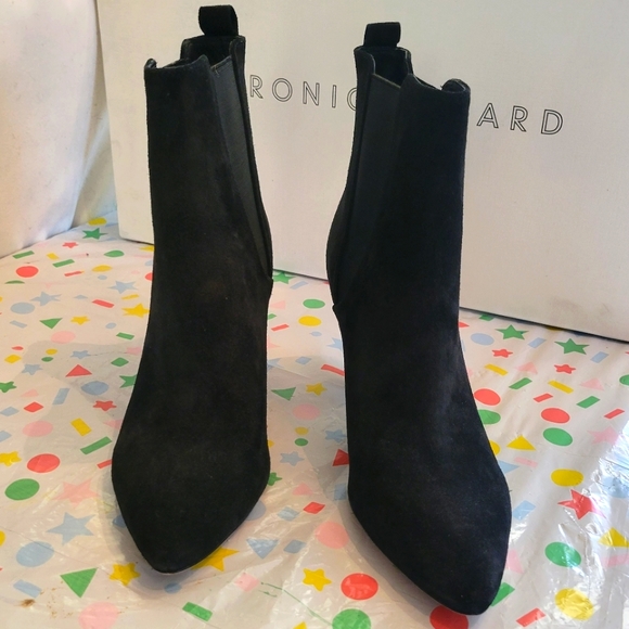 Veronica Beard Baxter Suede Western Chelsea Boots Size 9 MUST SELL! - Picture 8 of 16